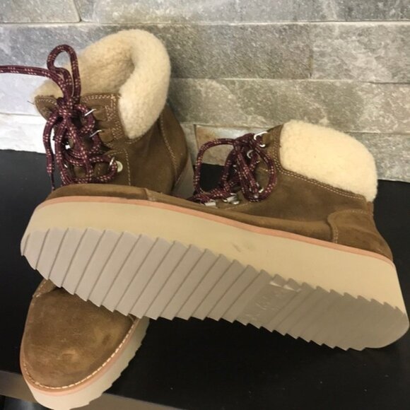 SAM EDELMAN Franc Hiking Faux Shearing Boot - Picture 6 of 10